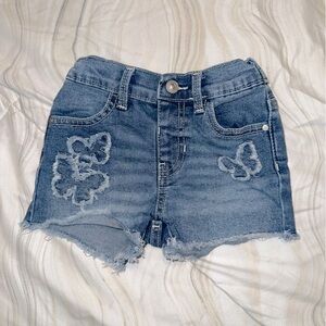 Wonder Nation Blue‎ Jean Shorts with Butterfly Accents
